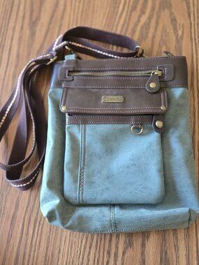 Chala Gemini Crossbody purse w/Detachable Side Pocket - Indigo